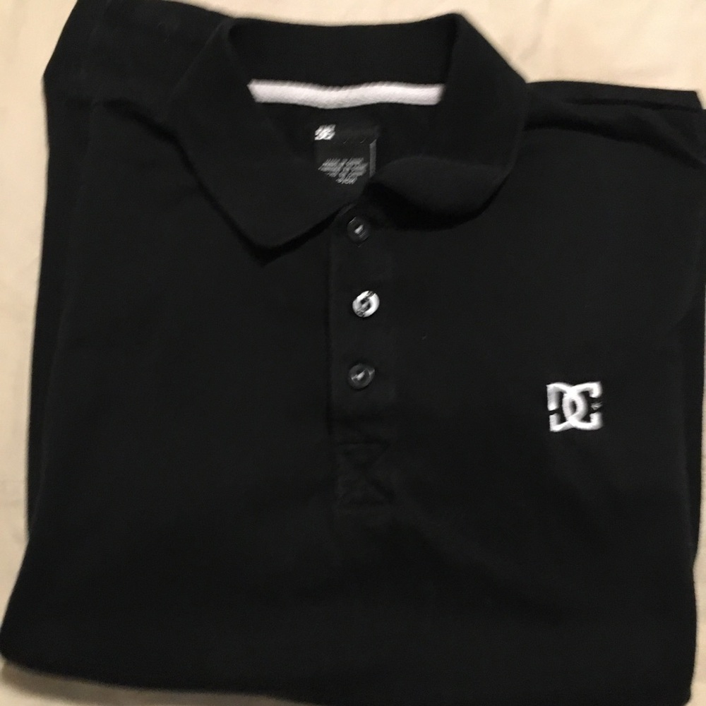 DC black polo top.  Must bundle closet does not accept orders less than $9